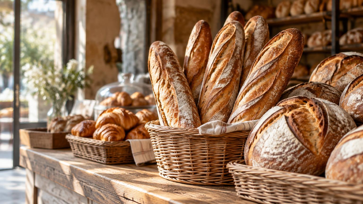 Pains artisanaux de la boulangerie Maison Dupont